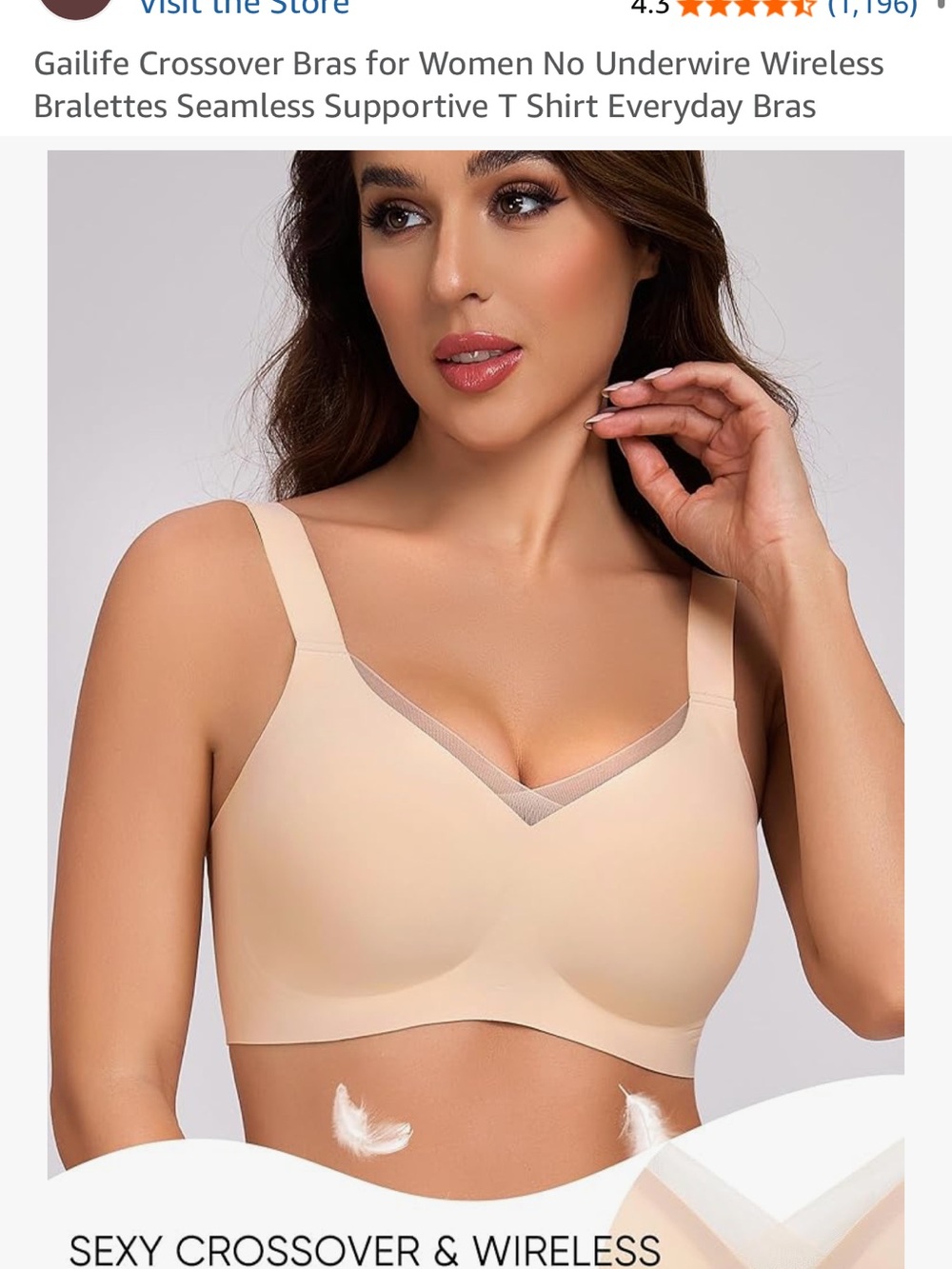 Seamless Nude Wireless T-Shirt Bra - Soft Support